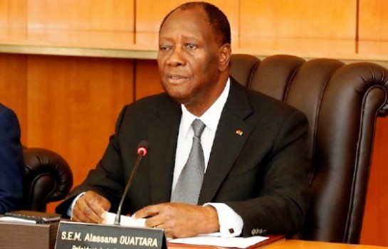 Alassane Ouattara, président de la République de Côte d'Ivoire