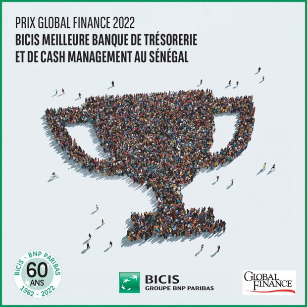 Meilleure banque de trésorerie et de cash management au Sénégal :  La Bicis lauréate du prix de Global Finance