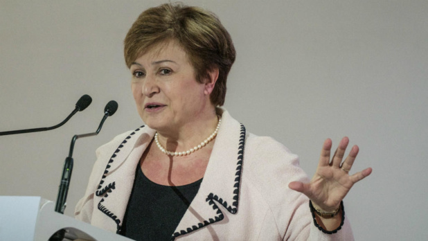 La Directrice générale du FMI, Kristalina Georgieva, annonce la mise en service du fonds fiduciaire pour la résilience et la durabilité, conçu pour aider les pays vulnérables à relever des défis sur le long terme