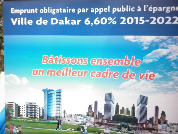 Emprunt obligataire ville de Dakar : Le Conseil régionale de l’épargne publique statue sur la question le 5 mars 2015