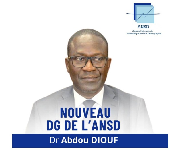 Agence nationale de la statistique et de la démographie : Dr Abdou Diouf, nouveau directeur général