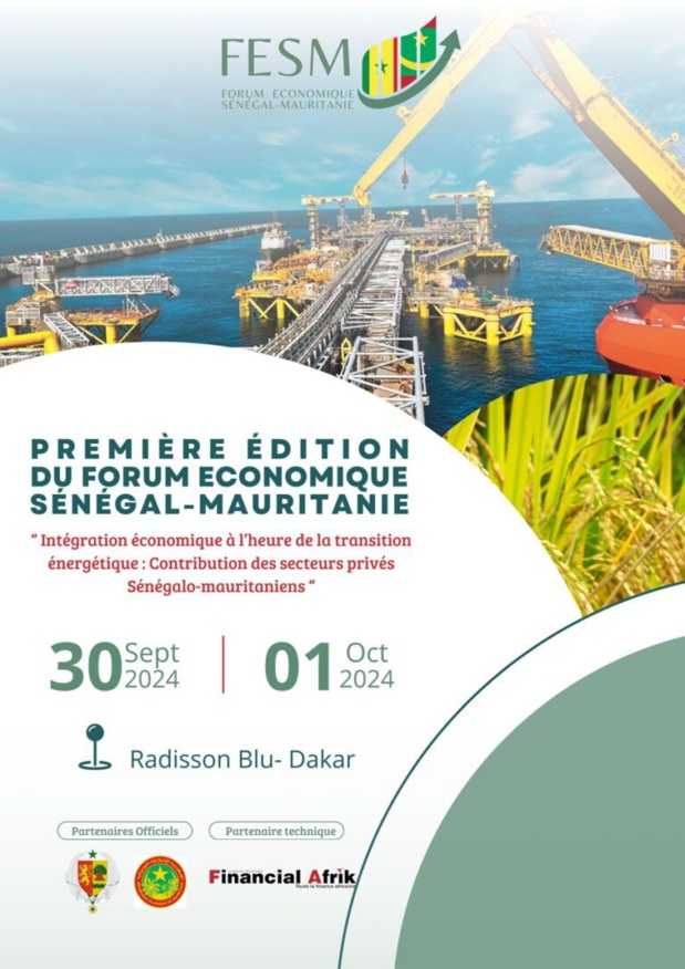 Sénégal-Mauritanie : La première édition du forum économique prévue du 30 septembre au 1er octobre prochain