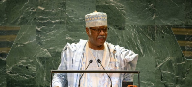 UN Photo/Loey Felipe Philémon Yang, Président de l'Assemblée générale lors de l'ouverture du débat général de la 79eme session de l'Assemblée générale des Nations Unies.