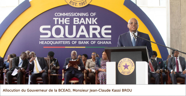 Inauguration du nouveau siège  de la Banque du Ghana : Le Gouverneur de la Bceao a pris part à la cérémonie à Accra