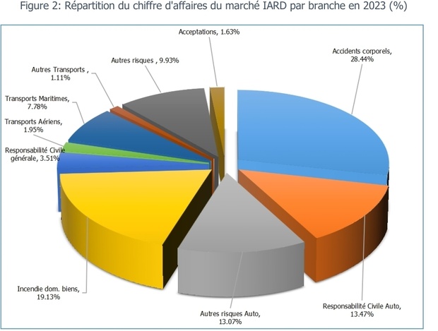 Sénégal: CLASSEMENT 2023 DU MARCHE DES ASSURANCES SUIVANT LES BRANCHES