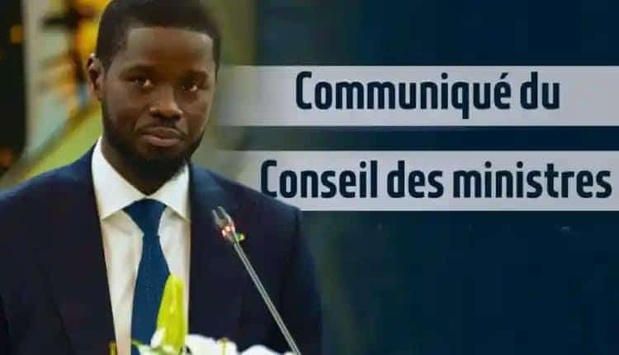 COMMUNIQUE DU CONSEIL DES MINISTRES DU MERCREDI 15 JANVIER 2025