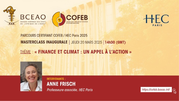 Finance et Climat : La Bceao et Hec Paris organisent une masterclass ce 20 mars