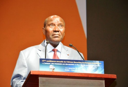 Le Premier ministre de Côte d’Ivoire Daniel Kablan Duncan , présidant la cérémonie d'ouverture de l'ASEA