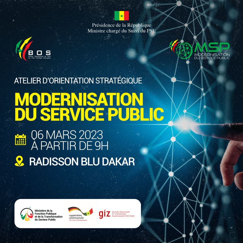 Projet de modernisation du service public sénégalais : La première partie du processus de structuration bouclée