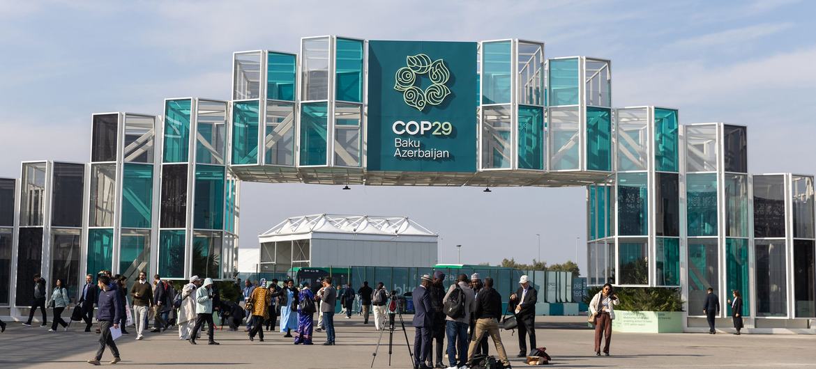 UNFCCC/Kiara Worth Les activités de la COP29 se déroulent au stade de Bakou, un complexe événementiel situé au cœur de la capitale azerbaïdjanaise.