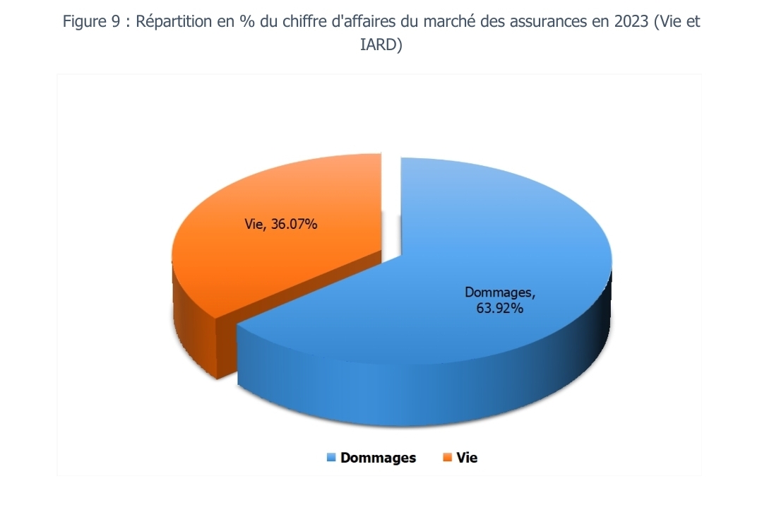 Le marché sénégalais des assurances reste dominé par la branche IARD avec 63,92% des primes émises en 2023