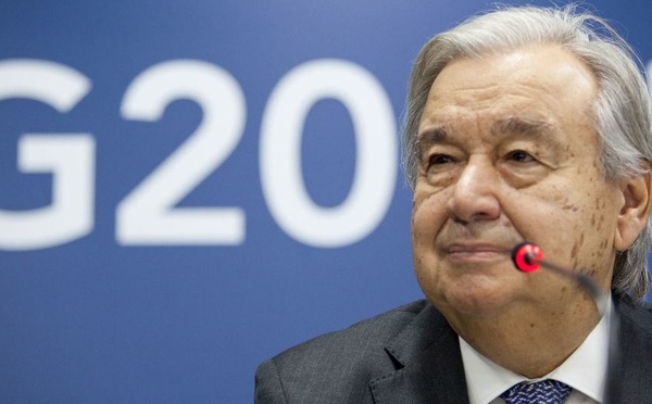 Guterres exhorte le G20 à prendre l'initiative sur la paix, le climat et d'autres défis mondiaux