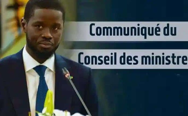 COMMUNIQUE DU CONSEIL DES MINISTRES DU MERCREDI 15 JANVIER 2025