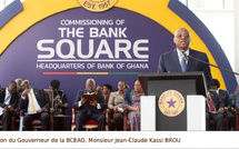 Inauguration du nouveau siège  de la Banque du Ghana : Le Gouverneur de la Bceao a pris part à la cérémonie à Accra