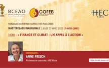 Finance et Climat : La Bceao et Hec Paris organisent une masterclass ce 20 mars